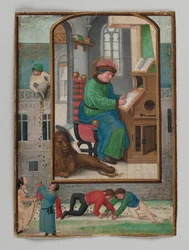 San Marcos Escribiendo, 1521